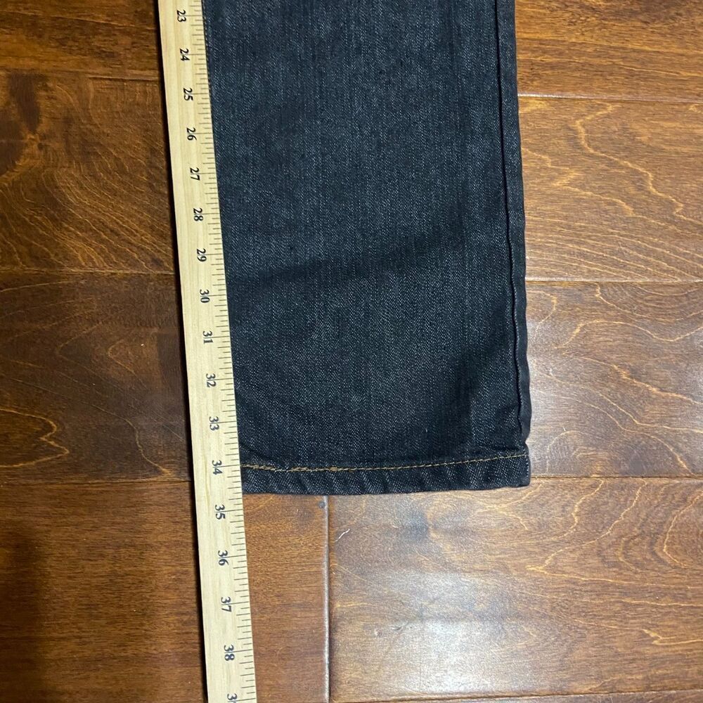 Coogi Australia Vintage Y2K Embroidered Black Denim Jeans Men's Size  38 x 34 - Picture 8 of 10